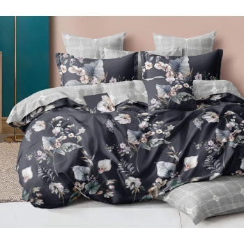 Pościel 200x220 z prześcieradłem bawełna satynowa PK288