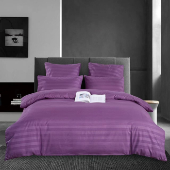 POŚCIEL Z ADAMASZKU HOTELOWA PREMIUM FIOLETOWA  AD03