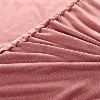 Prześcieradło na gumkę 160x200 / 25cm polarowe miś Różowe