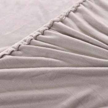 Prześcieradło na gumkę 140x200 / 25cm polarowe miś Szare 2